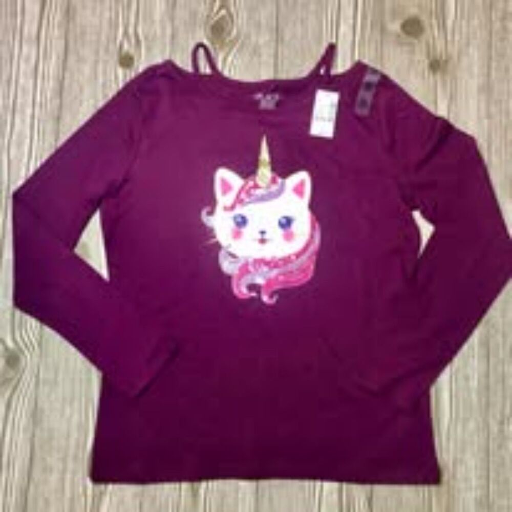 The children's place kitty unicorn long sleeve XXL 16 C18